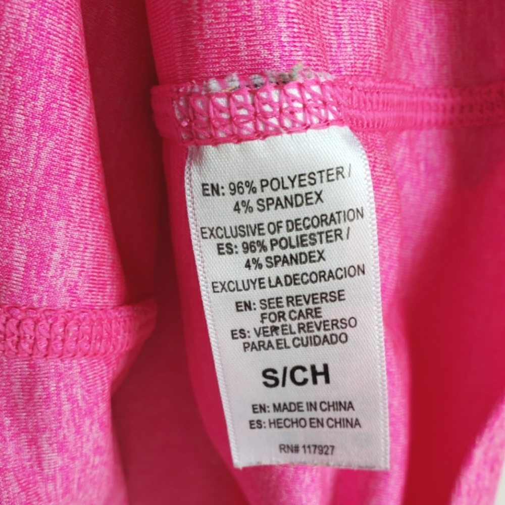 Reebox Pink Mesh Racerback Tank Top Size Small - Picture 5 of 6
